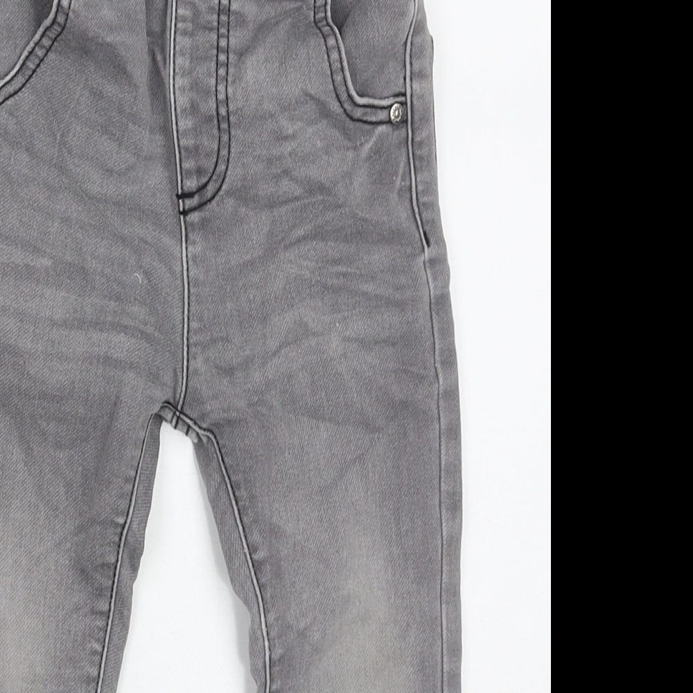 Dunnes Stores Boys Grey  Cotton Straight Jeans Size 2-3 Years  Regular