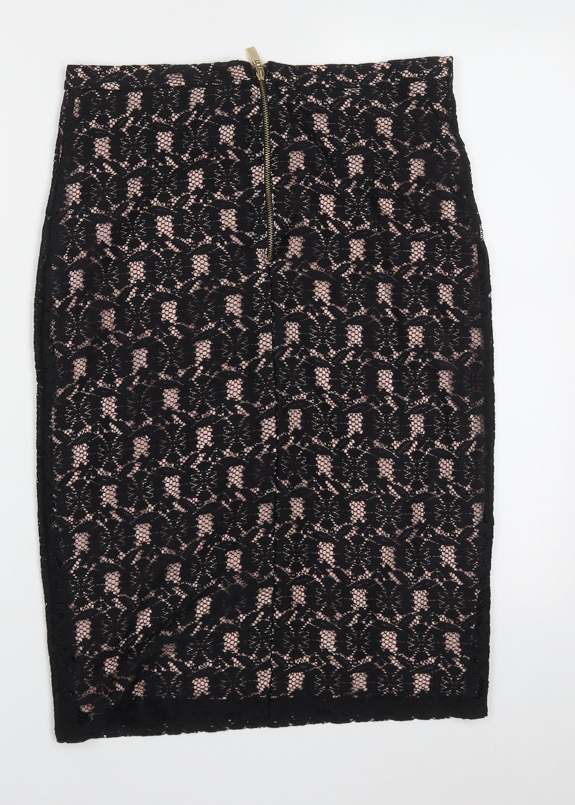 Dorothy Perkins Womens Pink Geometric Polyester A-Line Skirt Size 10   Zip