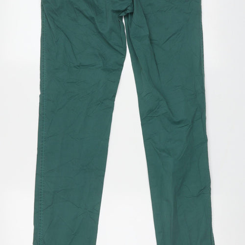 Maison Scotch Mens Green  Cotton Trousers  Size 27 L34 in Slim Button