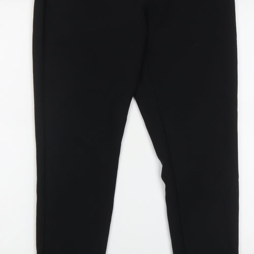 Primark Womens Black  Polyester Trousers  Size 8 L29 in Regular Hook & Eye
