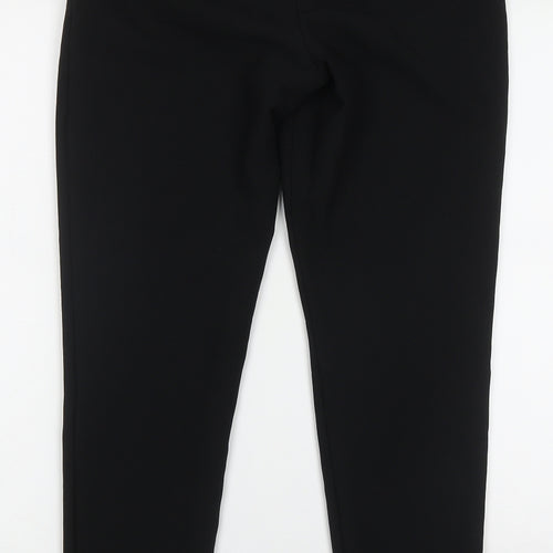 Primark Womens Black  Polyester Trousers  Size 8 L29 in Regular Hook & Eye