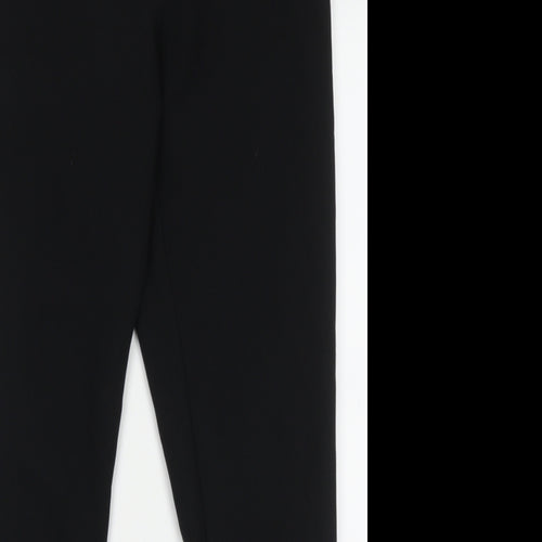 Primark Womens Black  Polyester Trousers  Size 8 L29 in Regular Hook & Eye