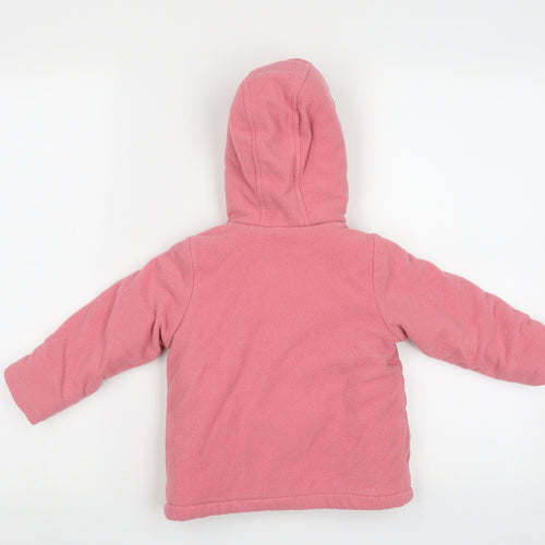 TOM TAILOR Girls Pink   Basic Jacket Jacket Size 18 Months   Zip - Bear Ear Hood