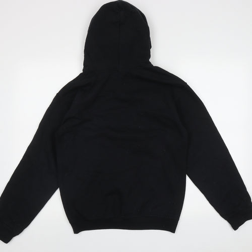 Gildan Mens Black  Cotton Pullover Hoodie Size S   - imagine religion