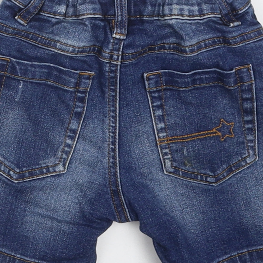 NEXT Boys Black  Cotton Shorts Outfit/Set Size 12-18 Months  Button
