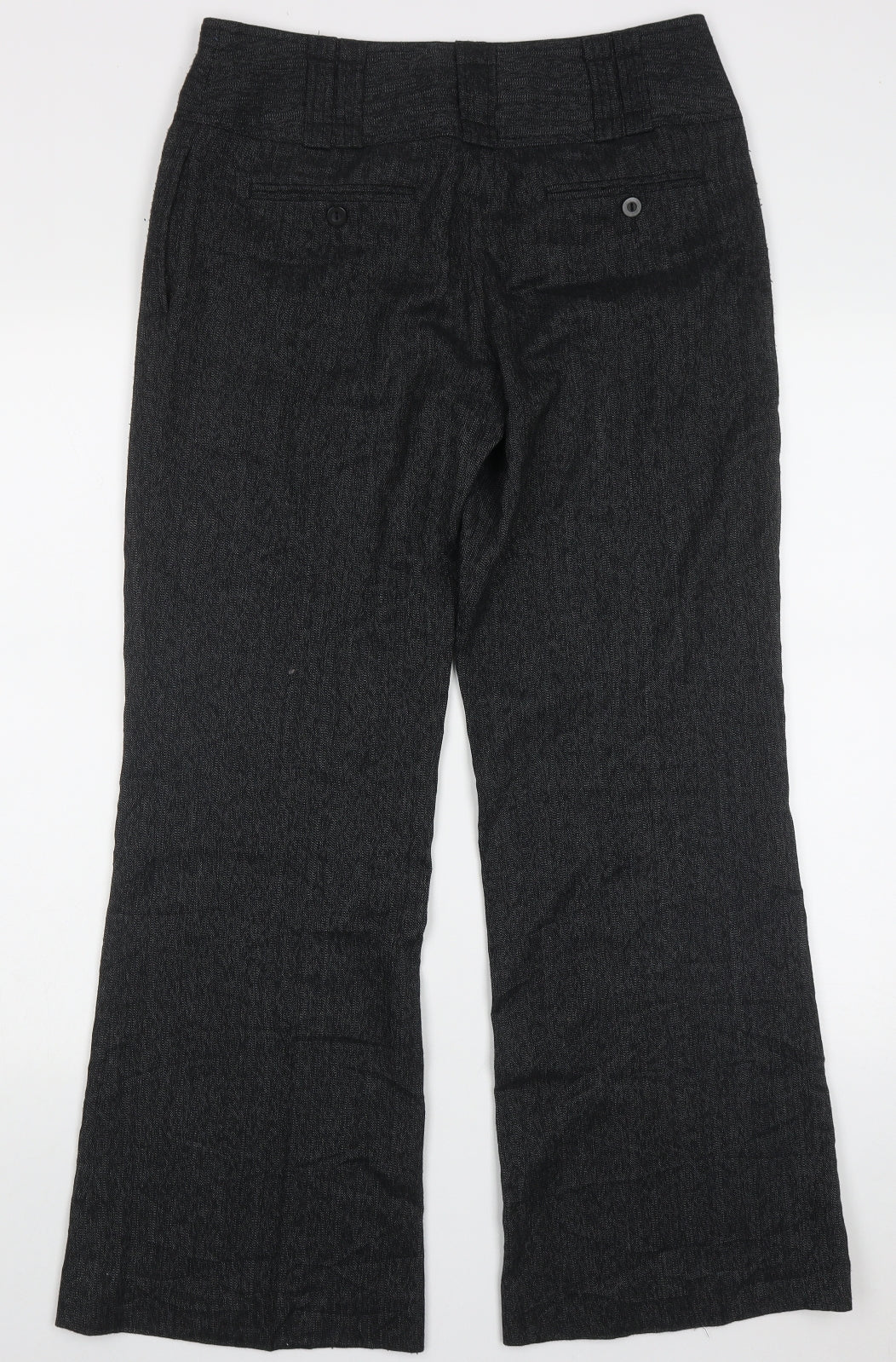 NEXT Womens Grey  Polyacrylate Fibre Trousers  Size 10 L30 in Regular Hook & Eye