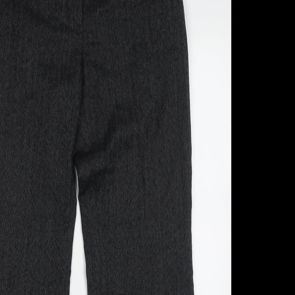 NEXT Womens Grey  Polyacrylate Fibre Trousers  Size 10 L30 in Regular Hook & Eye