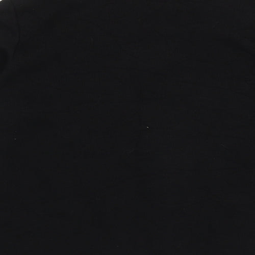 bader  Womens Black Crew Neck  Polyester Cardigan Jumper Size M