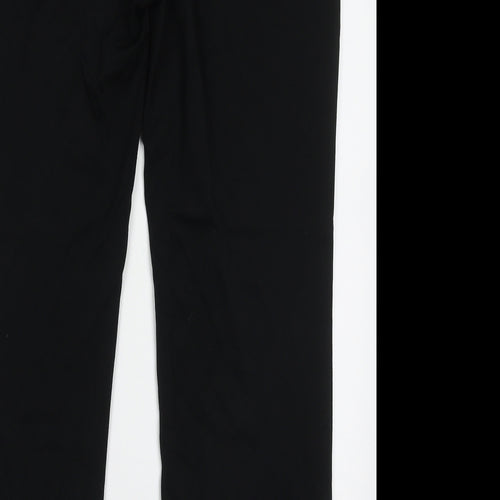 Marks and Spencer Womens Black  Polyester Trousers  Size 14 L30 in Regular