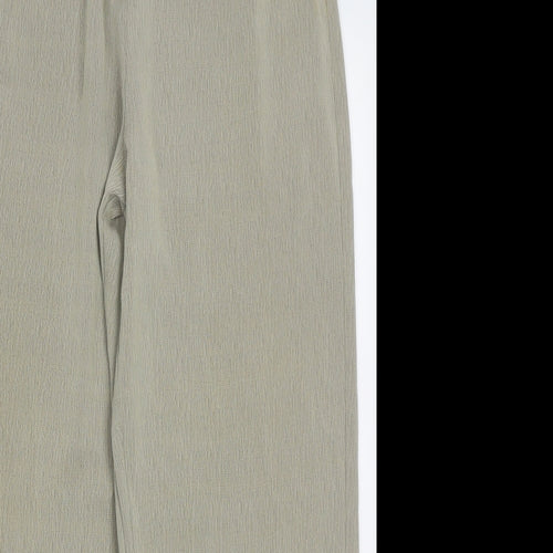 Preworn Womens Green  Polyester Trousers  Size 16 L29 in Regular