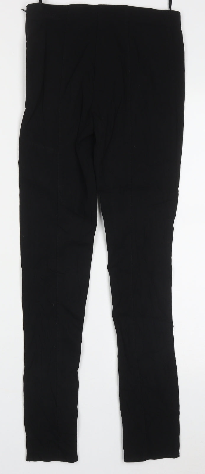 Primark Womens Black  Viscose Trousers  Size 8 L27 in Regular Zip