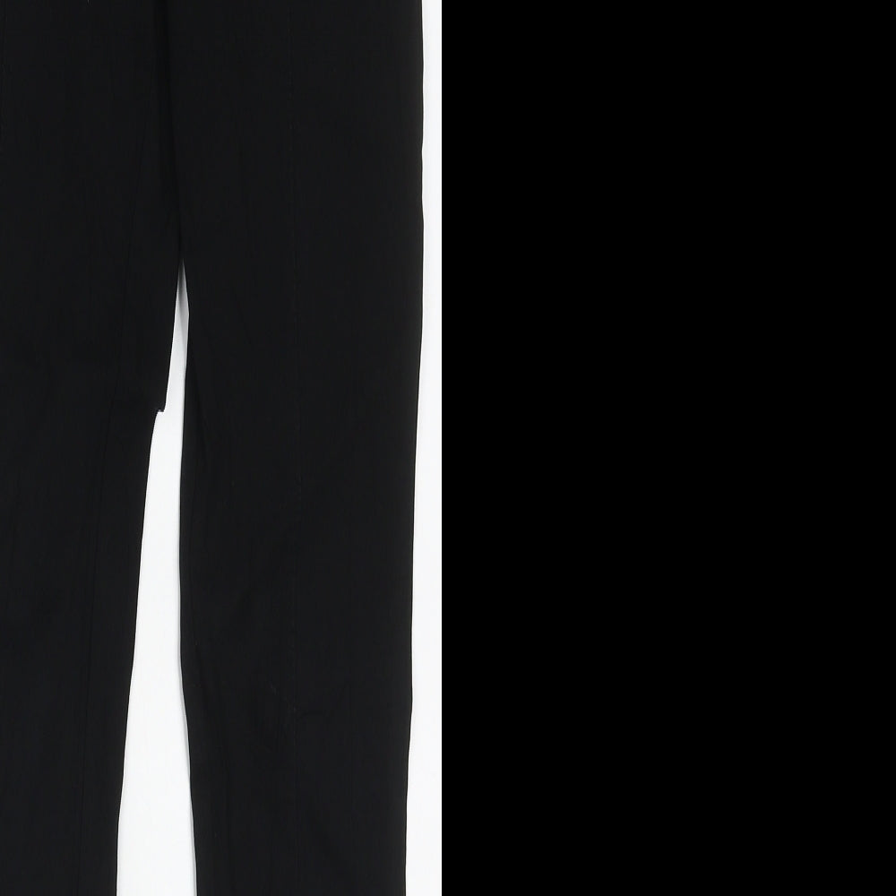 Primark Womens Black  Viscose Trousers  Size 8 L27 in Regular Zip
