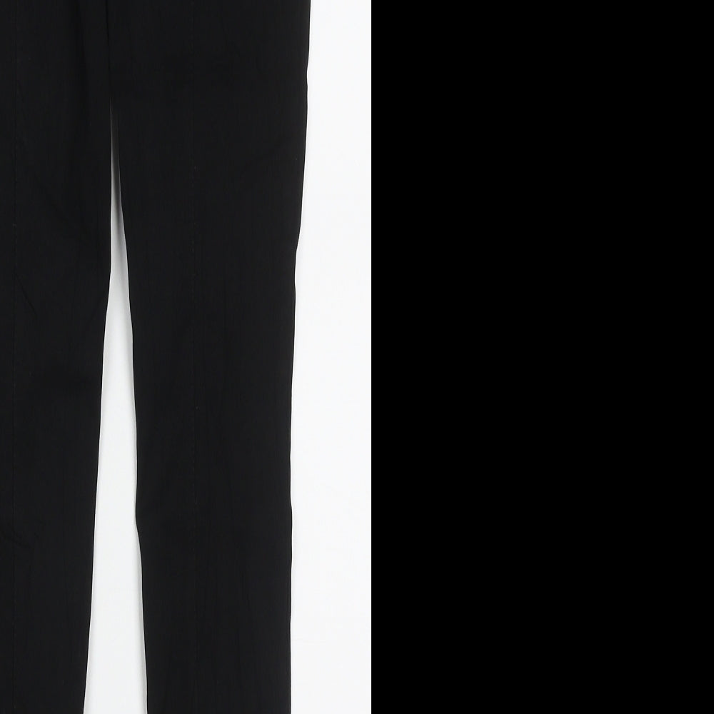 Primark Womens Black  Viscose Trousers  Size 8 L27 in Regular Zip