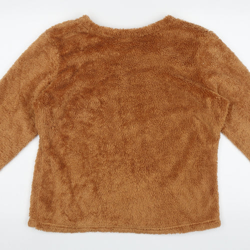 George Womens Brown  Polyester  Pyjama Top Size 14   - Pudsey