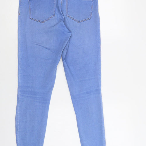 Matalana Womens Blue  Cotton Jegging Jeans Size 12 L28 in Regular Button