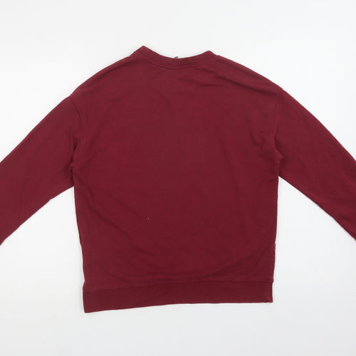 H&M Womens Purple  Cotton Pullover Sweatshirt Size S   - Heart