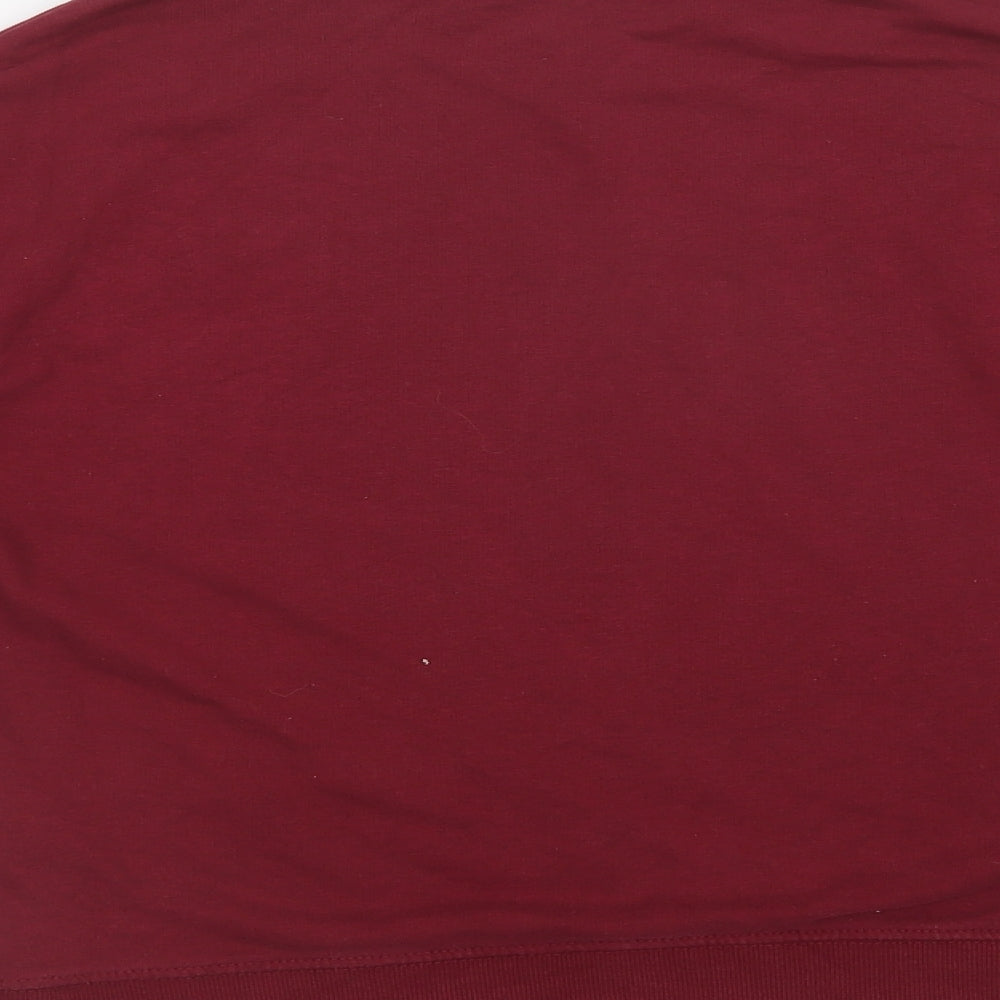 H&M Womens Purple  Cotton Pullover Sweatshirt Size S   - Heart