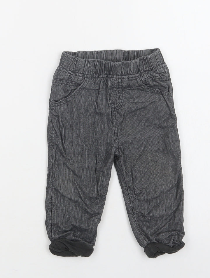 TU Baby Grey  Cotton Jogger Trousers Size 9-12 Months