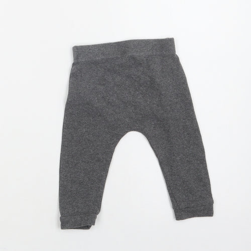 F&F Baby Grey  Cotton Jogger Trousers Size 9-12 Months