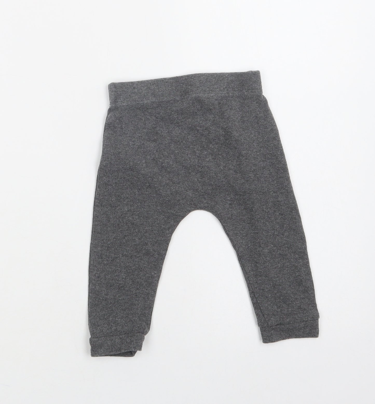 F&F Baby Grey  Cotton Jogger Trousers Size 9-12 Months