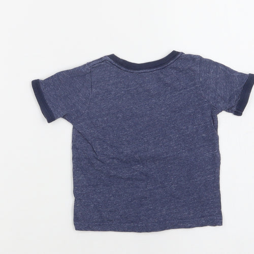 Carter's Baby Blue  Cotton Basic Polo Size 12 Months Crew Neck