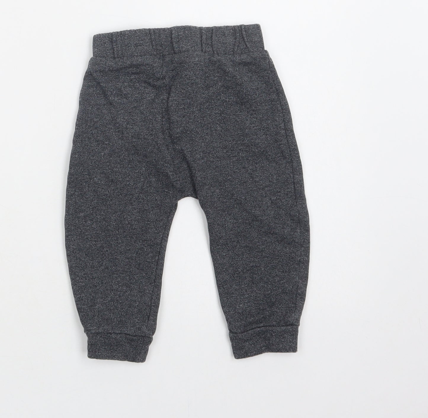 TU Baby Grey  Cotton Jogger Trousers Size 9-12 Months  Drawstring - Star
