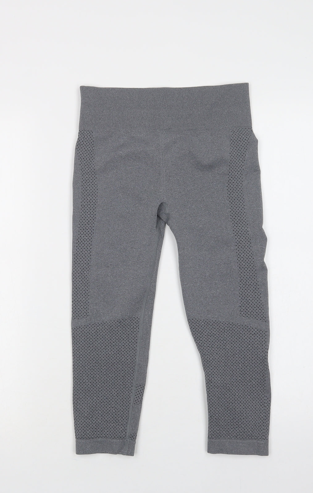 USA Pro Womens Grey  Polyamide Cropped Leggings Size S L19 in Regular