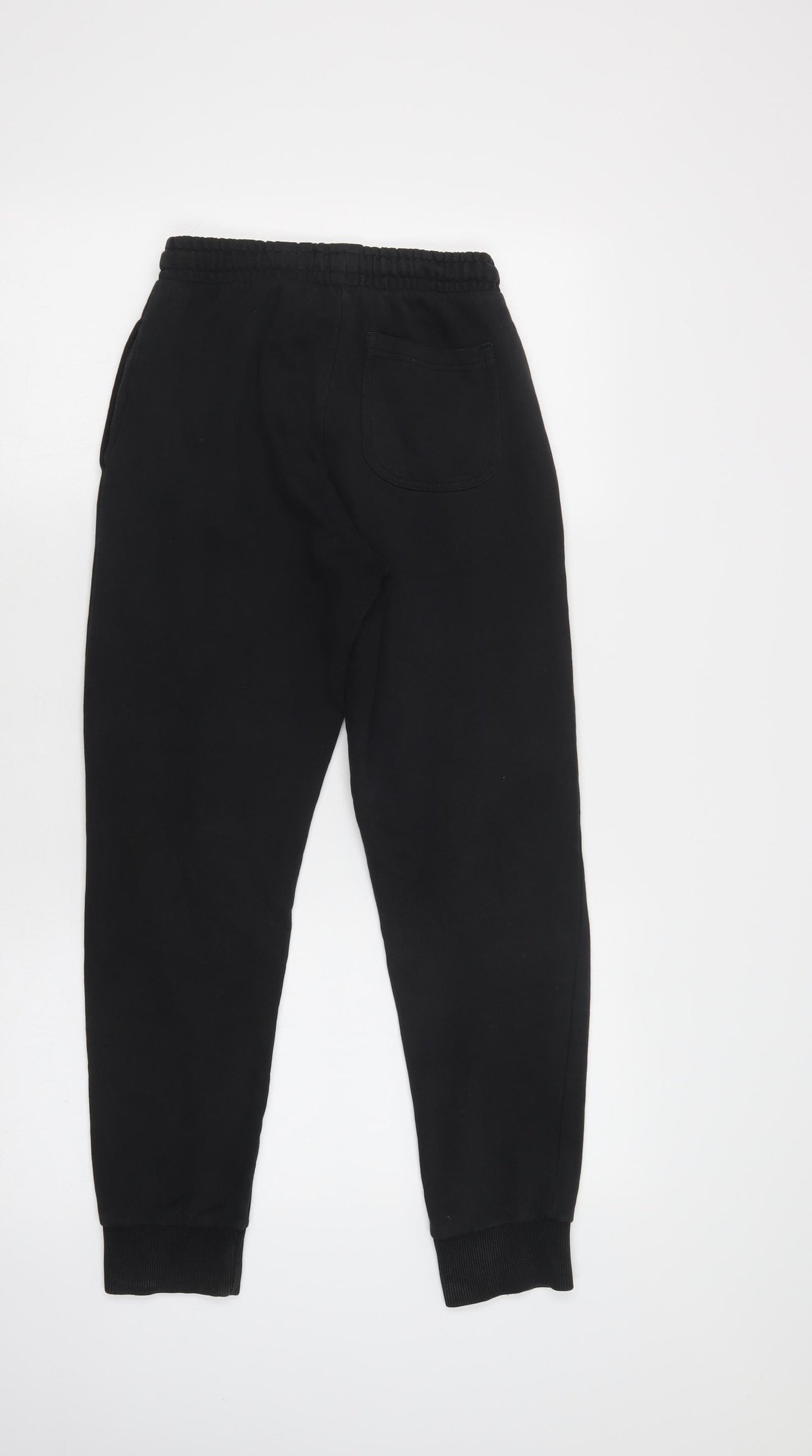 Lyle & Scott Boys Black  Cotton Jogger Trousers Size 10-11 Years  Regular Drawstring