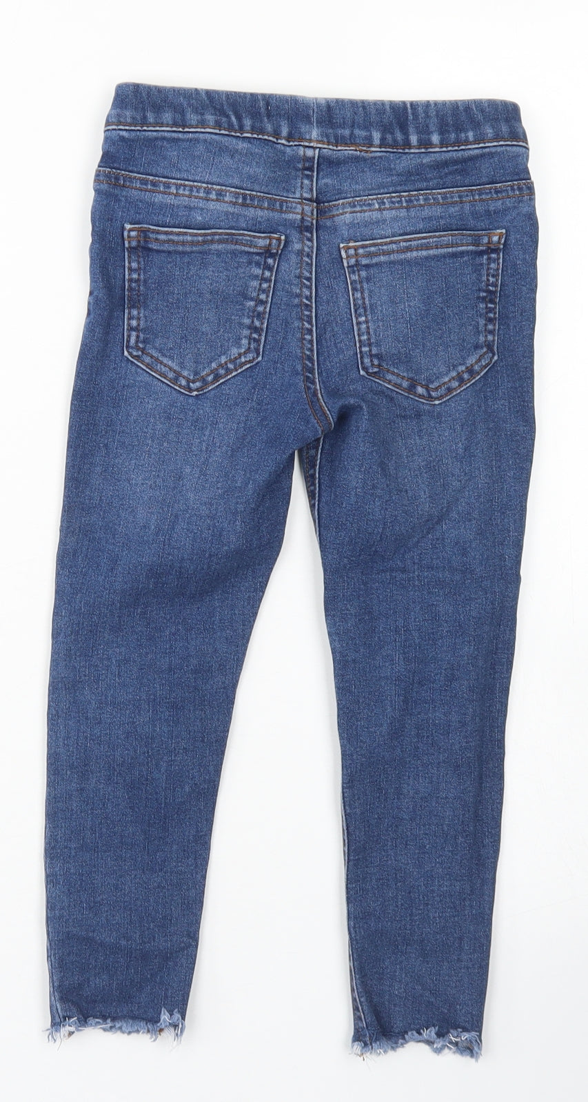 Denim Co Girls Blue  Cotton Skinny Jeans Size 4-5 Years  Regular