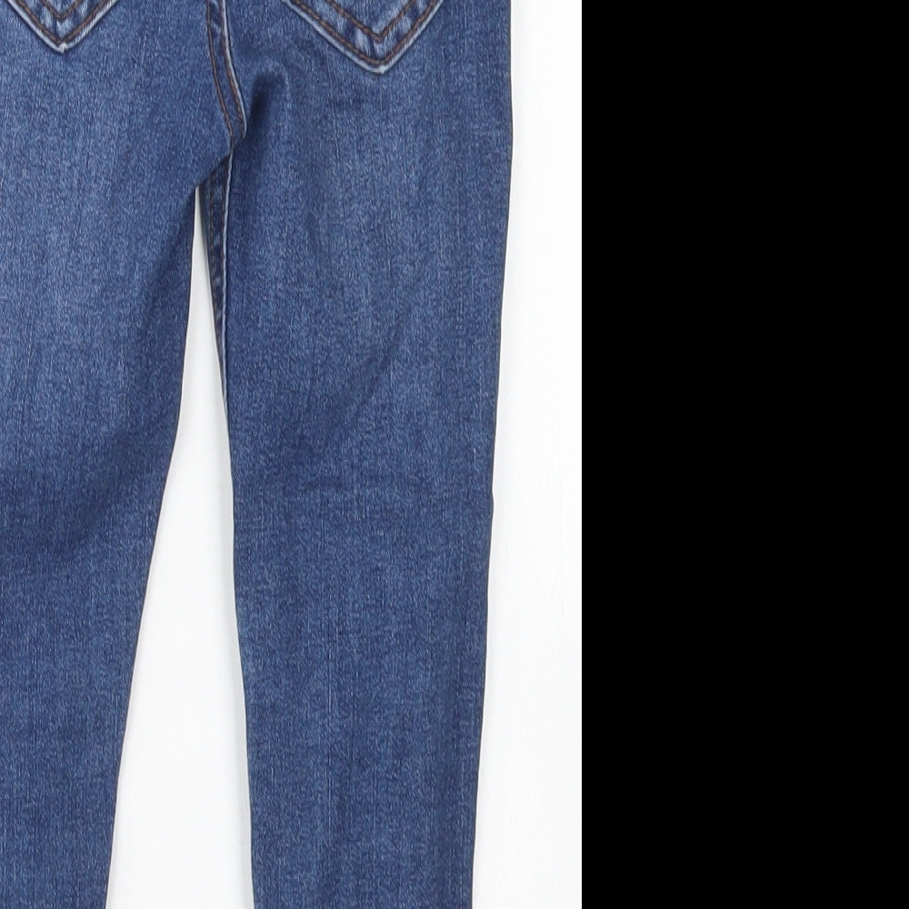 Denim Co Girls Blue  Cotton Skinny Jeans Size 4-5 Years  Regular