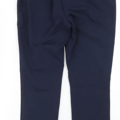 NEXT Womens Blue  Cotton Dress Pants Trousers Size 10 L25 in Regular Snap