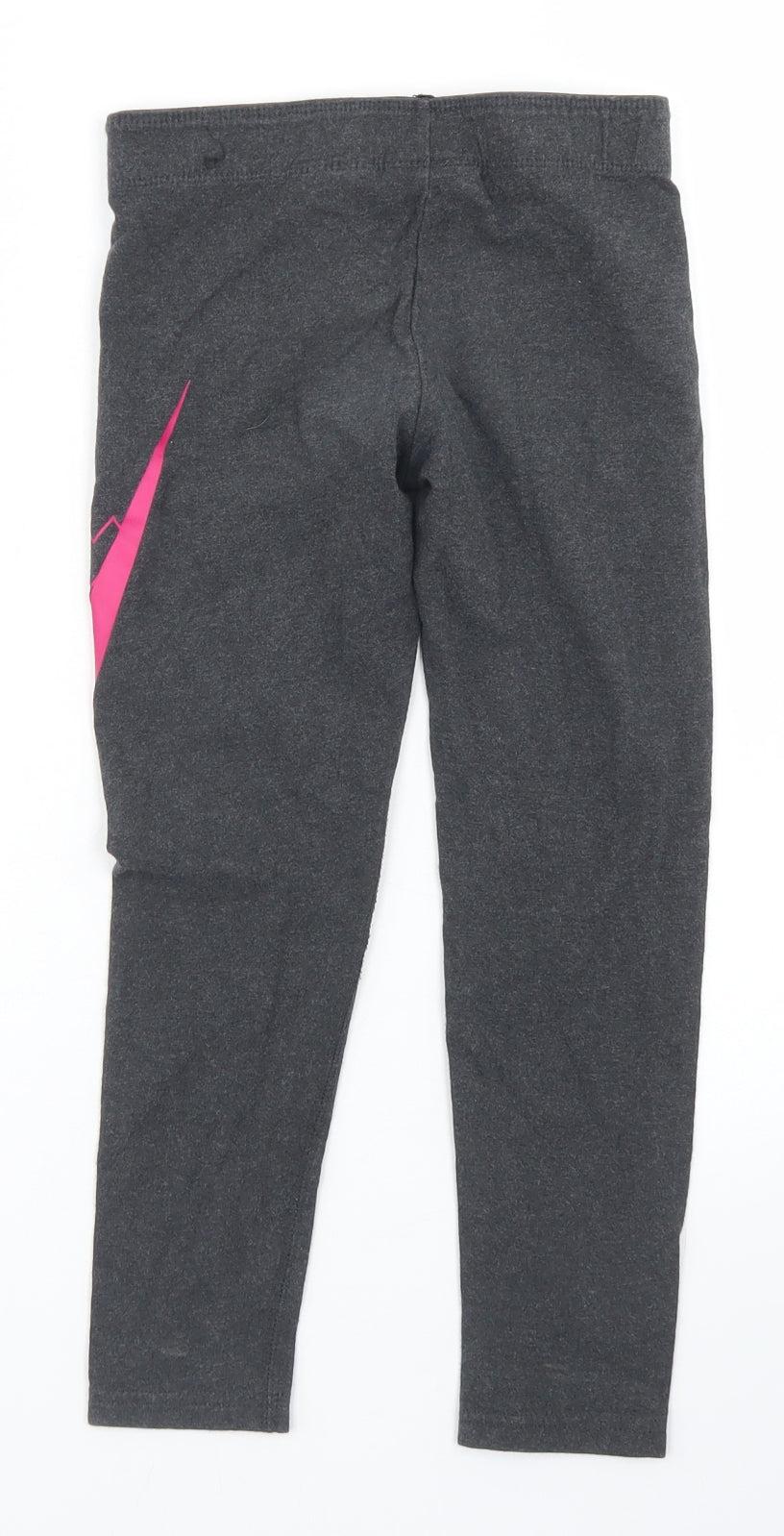 Nike Girls Grey  Cotton Jogger Trousers Size 7-8 Years  Regular