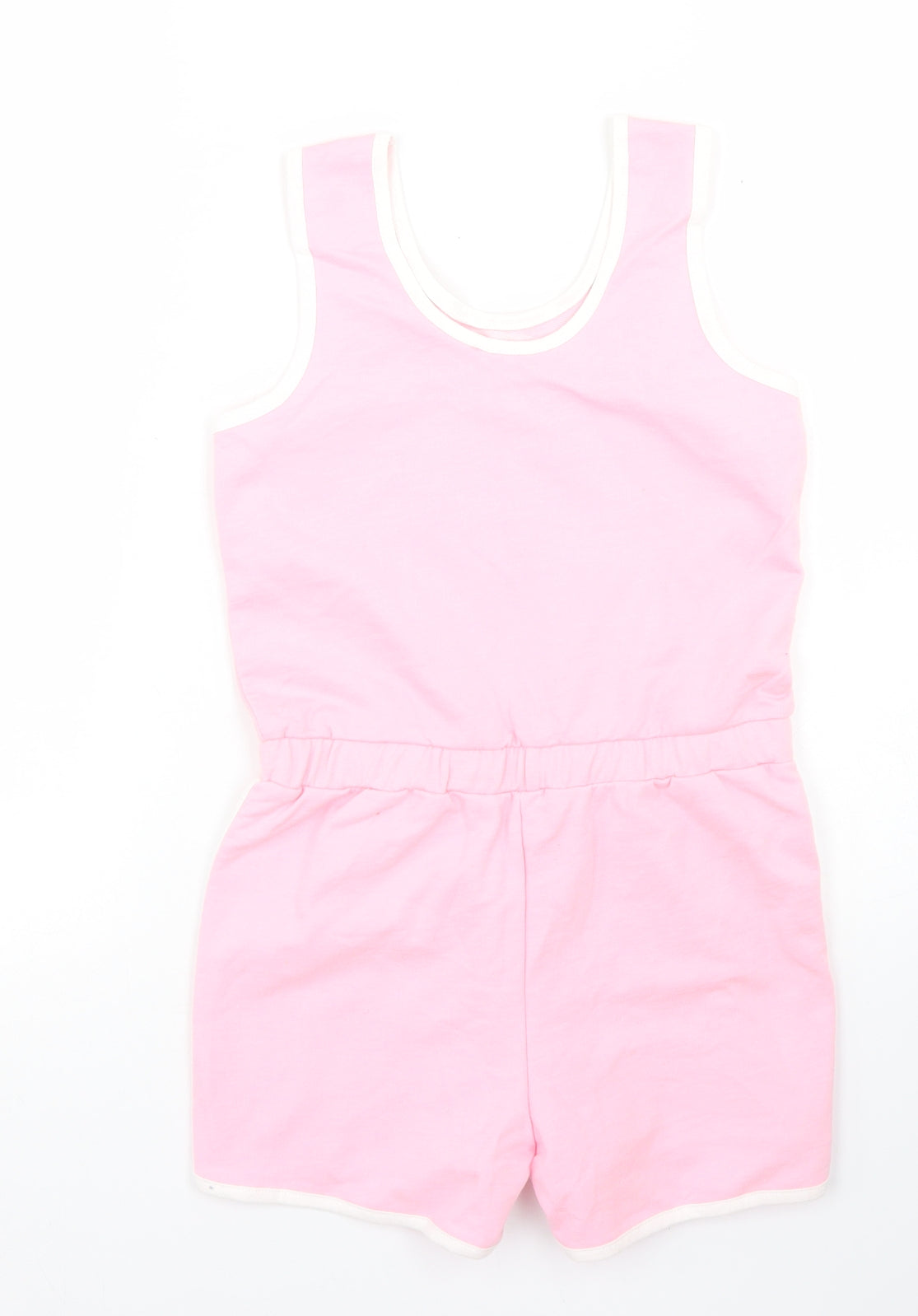Pep & Co Girls Pink  Cotton Playsuit One-Piece Size 8-9 Years   - Do All Things With Love