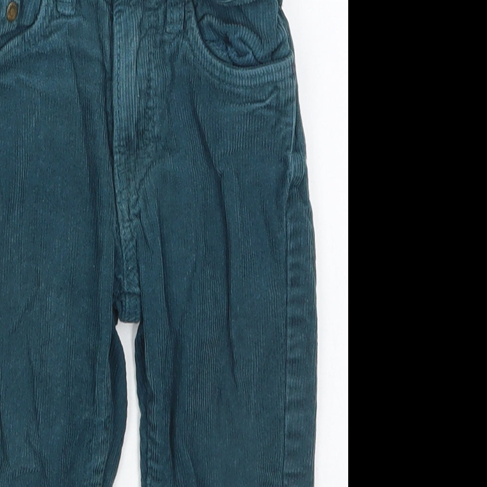 H&M Boys Blue  Cotton Capri Trousers Size 18-24 Months  Button