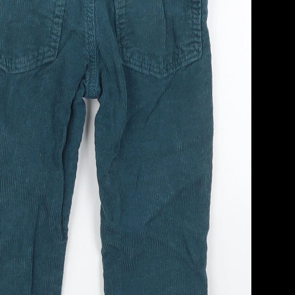 H&M Boys Blue  Cotton Capri Trousers Size 18-24 Months  Button