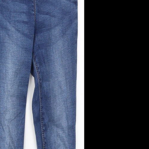 NEXT Girls Blue  Cotton Skinny Jeans Size 7 Years  Regular