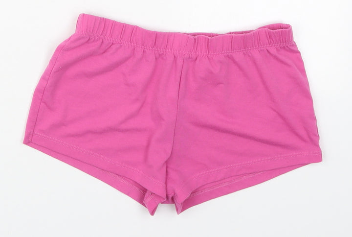 Ping Pop Girls Pink Polyester Sweat Shorts Size 8 Years Regular - Sleep Shorts