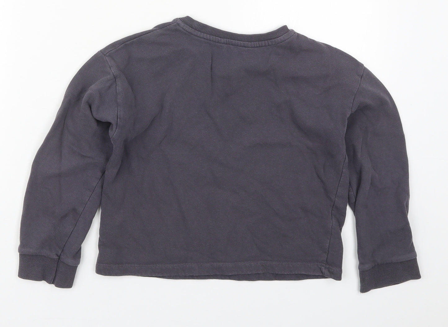 George Girls Grey  Cotton Pullover Sweatshirt Size 8-9 Years  Pullover - Los Angeles