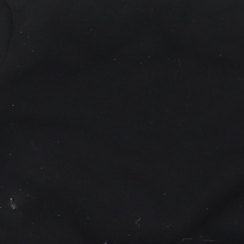 Preworn Baby Black  Cotton Basic T-Shirt Size 12 Months Crew Neck Pullover - Just Relax