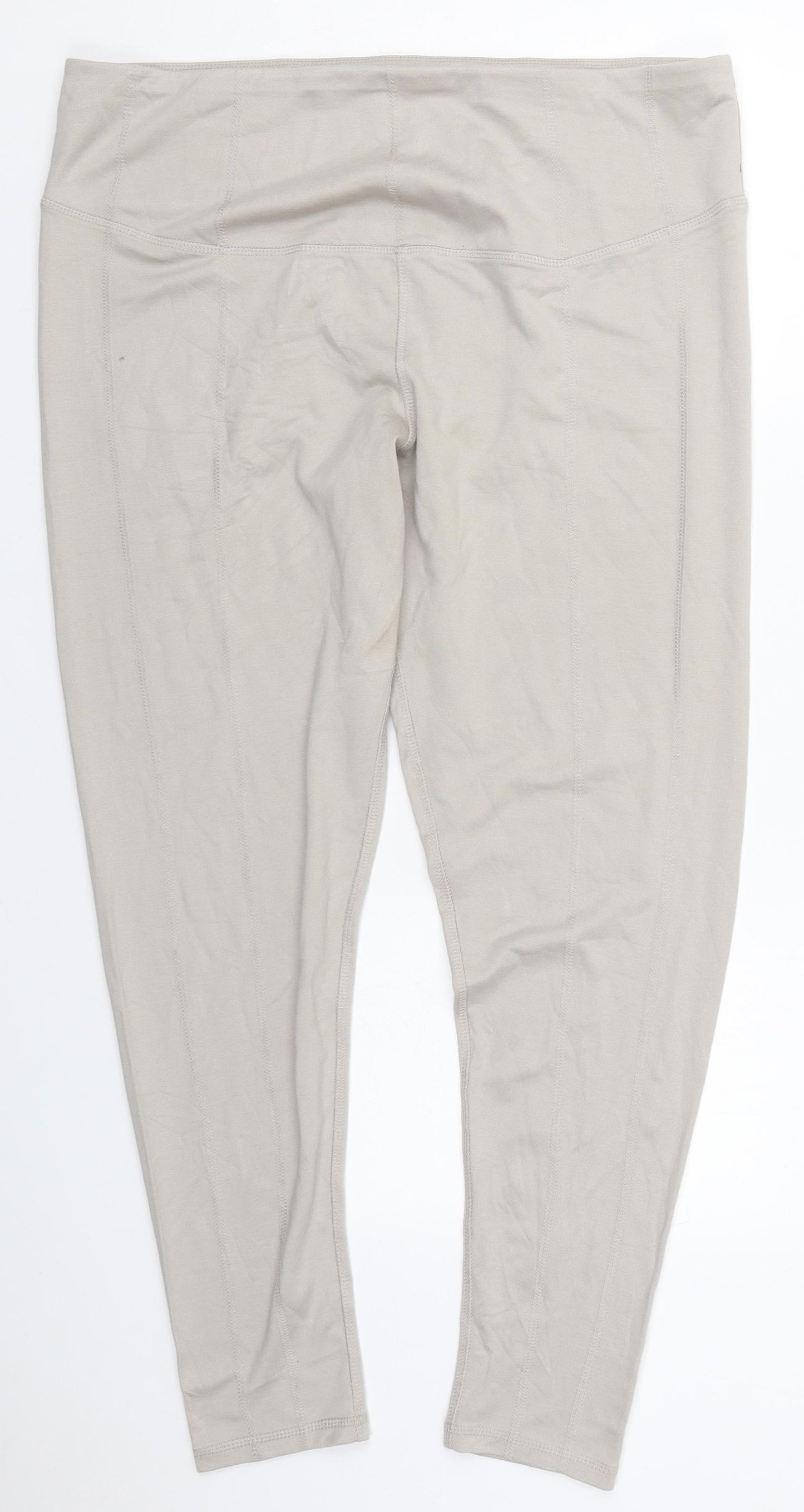 Primark Womens Grey  Nylon Carrot Leggings Size 18 L29 in