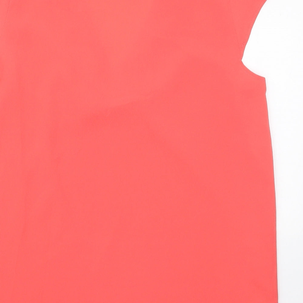 Atmosphere Womens Pink  Polyester Basic Blouse Size 12 V-Neck