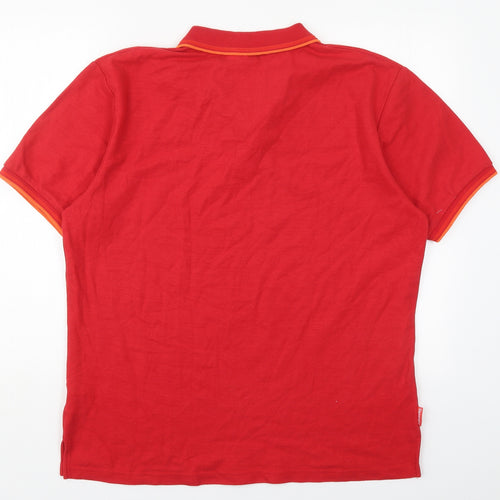 Slazenger Mens Red  Polyester  Polo Size XL Collared Pullover