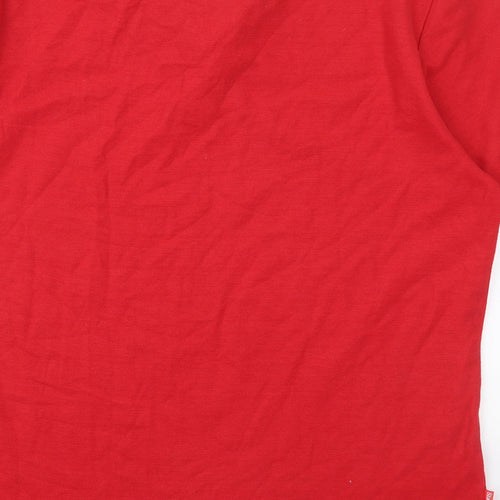 Slazenger Mens Red  Polyester  Polo Size XL Collared Pullover