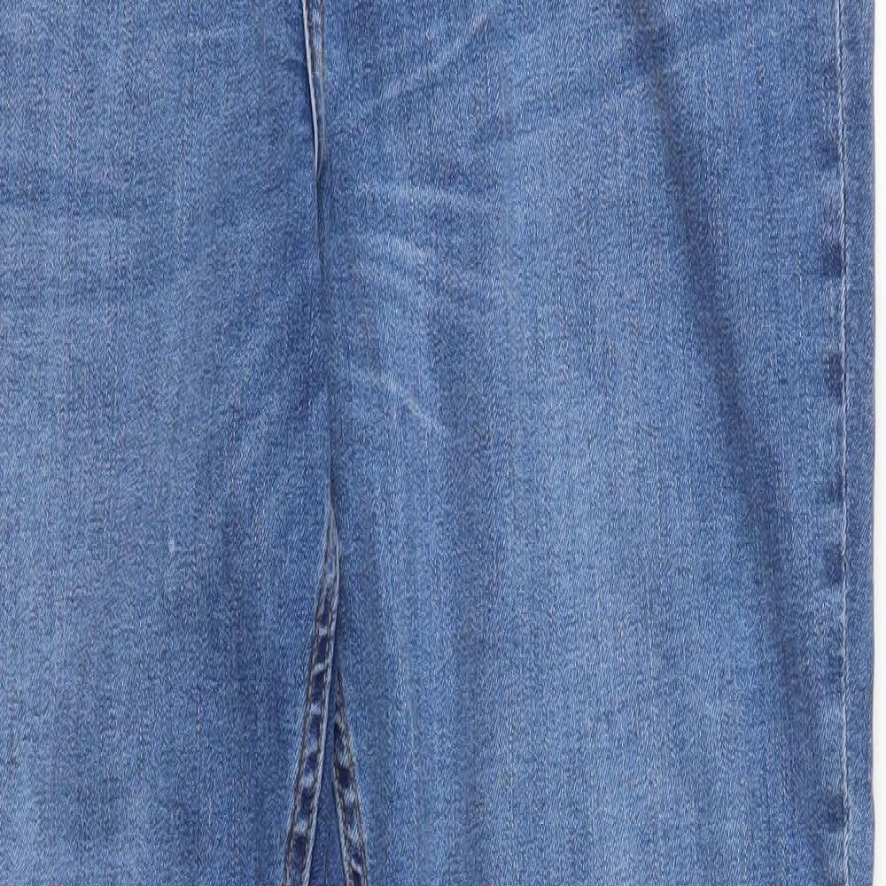Denim Co Womens Blue  Cotton Bootcut Jeans Size 16 L32 in Regular Button
