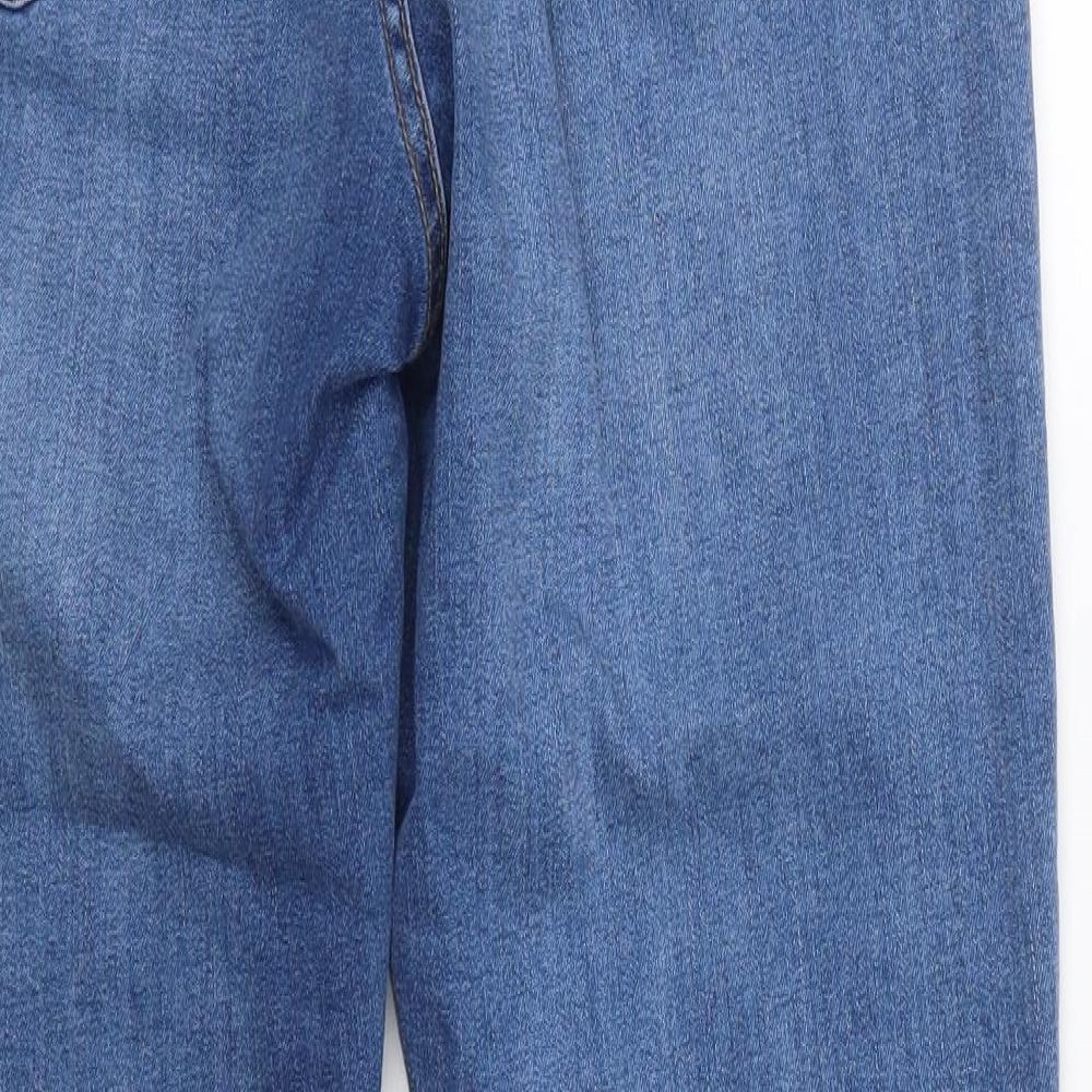 Denim Co Womens Blue  Cotton Bootcut Jeans Size 16 L32 in Regular Button