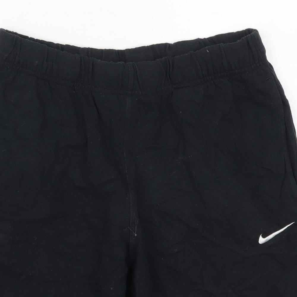 Nike Mens Black  Cotton Sweat Shorts Size M L9 in Regular