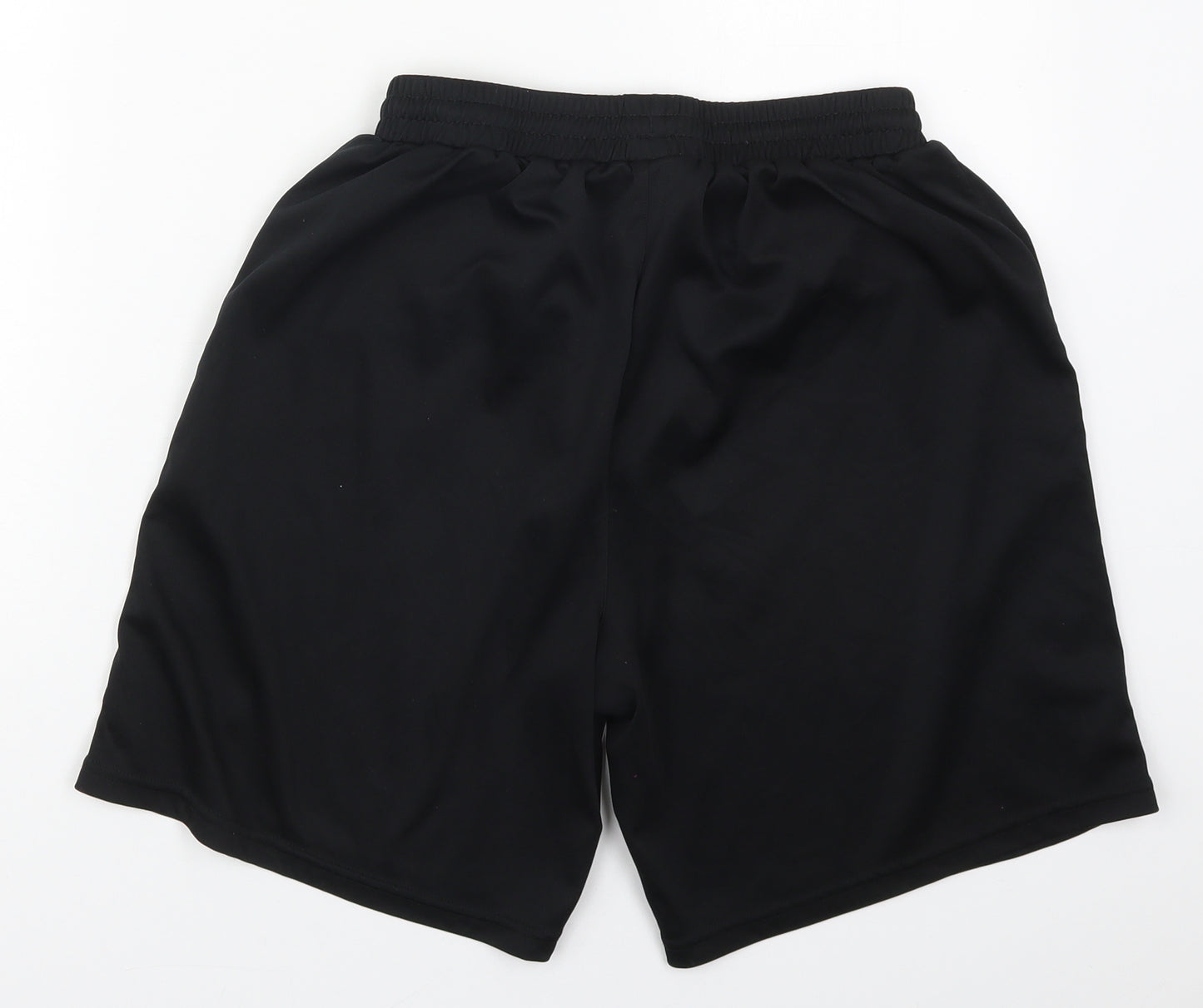 Uhlsport Mens Black  Polyester Sweat Shorts Size L L8 in Regular Drawstring - Ballymena UTD FC