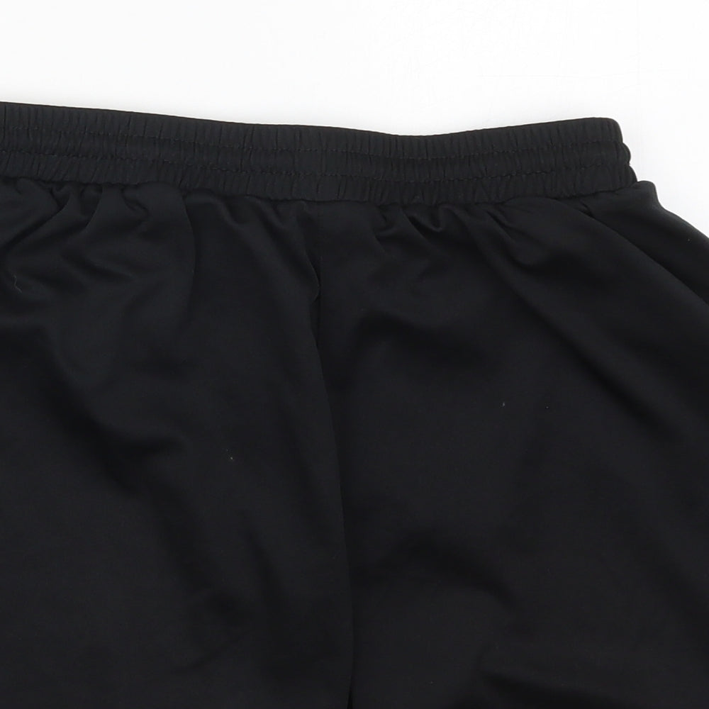 Uhlsport Mens Black  Polyester Sweat Shorts Size L L8 in Regular Drawstring - Ballymena UTD FC