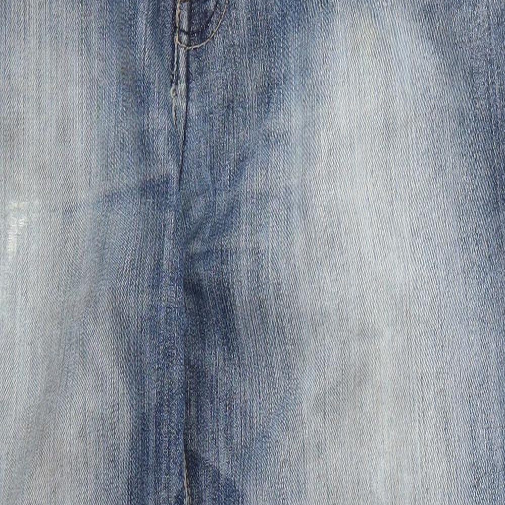 Denim Co Mens Blue  Cotton Straight Jeans Size 38 L29 in Regular Button