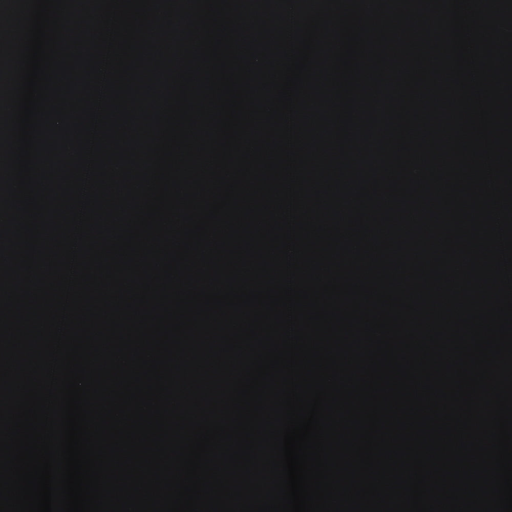 Artigiano Womens Black  Polyester Swing Skirt Size 22   Zip